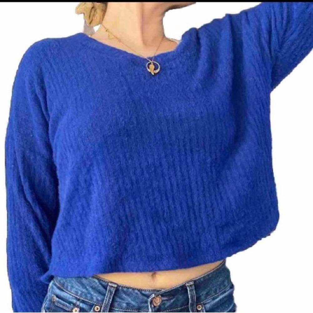 S. Hollister Blue Soft Long Sleeve Sweater